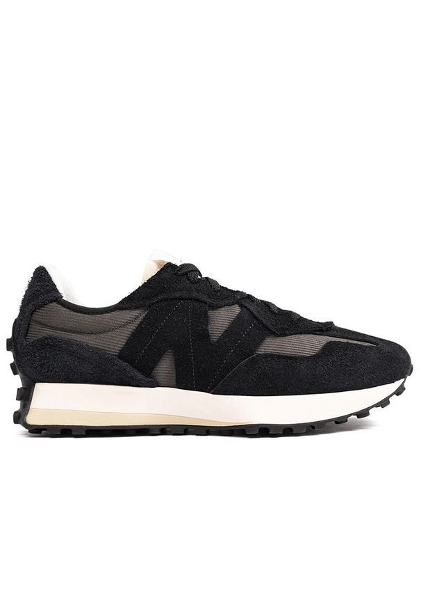 Buty New Balance U327WCH - czarne. Okazja: na co dzień. Zapięcie: sznurówki. Kolor: czarny. Materiał: guma, skóra, zamsz, prążkowany, materiał. Szerokość cholewki: normalna