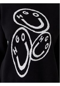 Hugo - HUGO Sweter Seginy 50543020 Czarny Regular Fit. Kolor: czarny. Materiał: bawełna #3