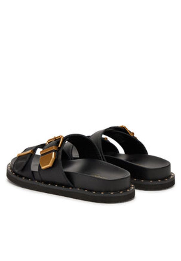 Aldo Klapki Elyna 13904966 Czarny. Kolor: czarny. Materiał: skóra