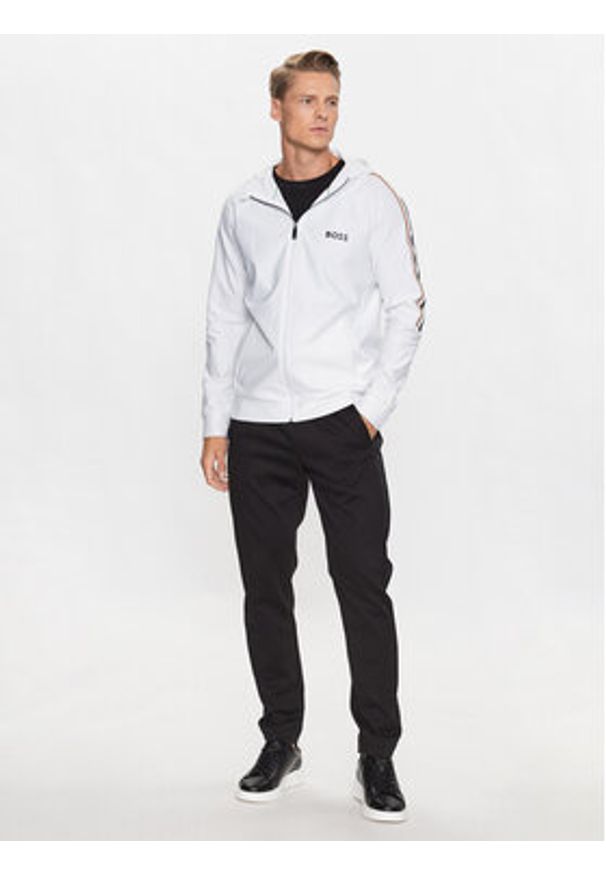 BOSS - Boss Bluza Sicon 50504552 Biały Regular Fit. Kolor: biały. Materiał: syntetyk