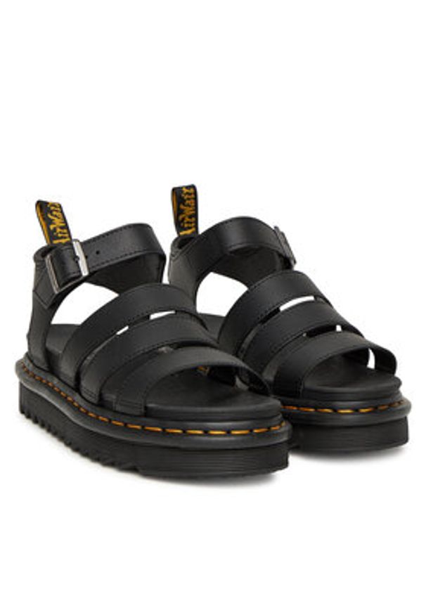 Dr. Martens Sandały Blaire DM31520001 Czarny. Kolor: czarny. Materiał: skóra
