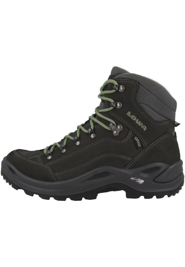 Buty turystyczne damskie Lowa Renegade GTX Mid. Kolor: wielokolorowy, czarny, zielony