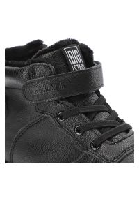 Big-Star - Czarne Sneakersy Big Star Ocieplane Buty Dziecięce. Kolor: czarny. Materiał: materiał, skóra ekologiczna. Szerokość cholewki: normalna #5
