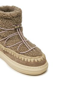 Mou Śniegowce Eskimo Sneaker Bold Scoub Lace FW411012A Szary. Kolor: szary. Materiał: skóra #4