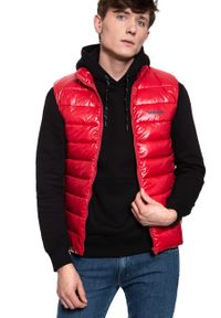 Wrangler - MĘSKI BEZRĘKAWNIK WRANGLER PUFFER VEST RED W4A3XTX47. Materiał: puch. Długość rękawa: bez rękawów #5