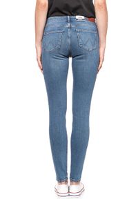 Wrangler - WRANGLER SKINNY JOLLY GREENS W28KUF28I. Wzór: aplikacja