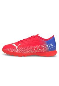 Buty piłkarskie dziecięce Puma JR Ultra 43 TT czerwone. Zapięcie: sznurówki. Kolor: czerwony. Sport: piłka nożna #1
