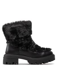 DeeZee Śniegowce ZALJ8088Y-2 Czarny. Kolor: czarny. Materiał: materiał #1