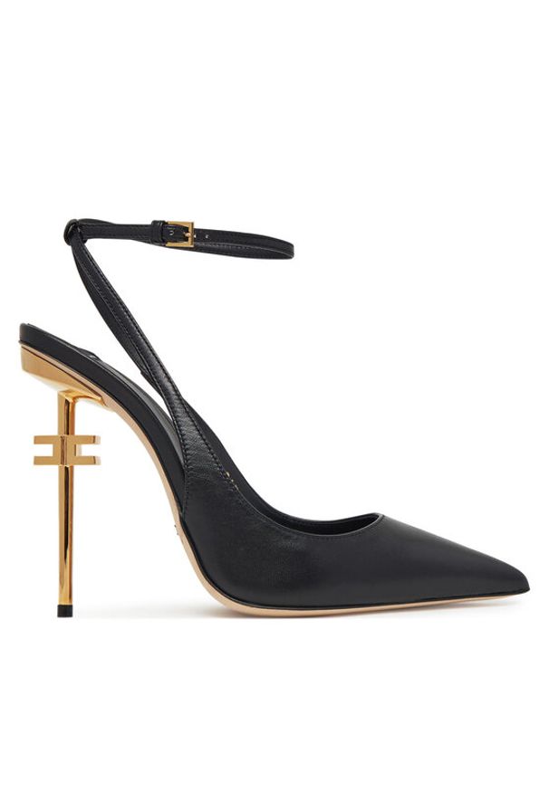 Elisabetta Franchi Szpilki SA-26B-51E2 Czarny. Kolor: czarny. Materiał: skóra. Obcas: na szpilce