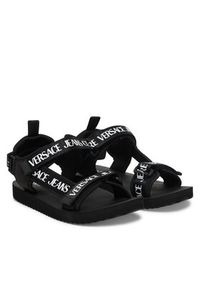 Versace Jeans Couture Sandały 80YA3S7B ZS630 Czarny. Kolor: czarny. Materiał: materiał #6