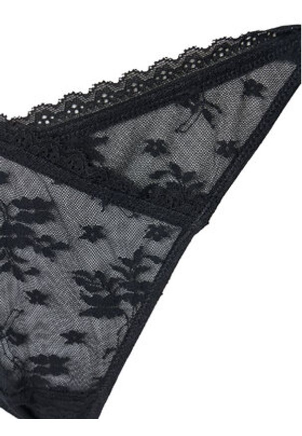 Hunkemöller Stringi Darcy 302365 Czarny. Kolor: czarny. Materiał: syntetyk