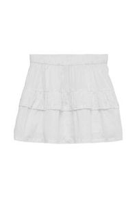 Vero Moda Spódnica mini Trine 10342736 Biały Regular Fit. Kolor: biały. Materiał: bawełna #4