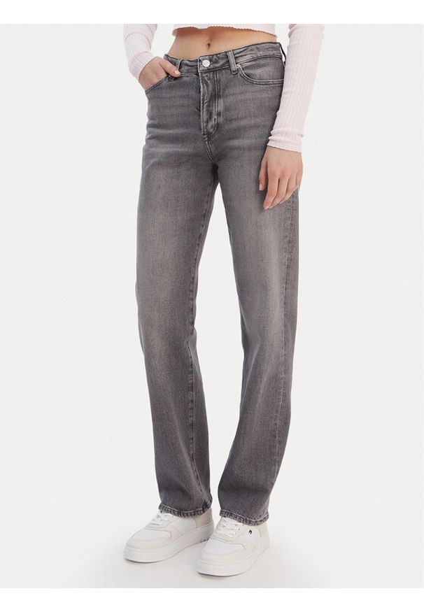 Tommy Jeans Jeansy Kira DW0DW22424 Szary Straight Fit. Kolor: szary