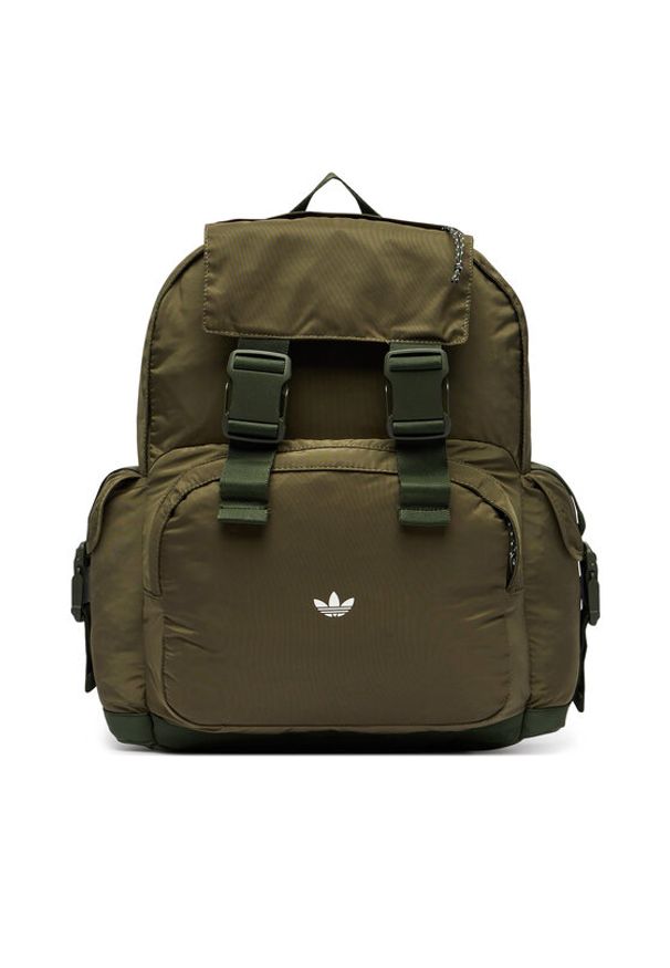 Adidas - adidas Plecak Backpack KQ6370 Zielony. Kolor: zielony. Materiał: materiał