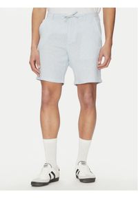 Jack & Jones - Jack&Jones Szorty materiałowe Tace Mykonos 12269376 Błękitny Slim Fit. Kolor: niebieski. Materiał: len, wiskoza