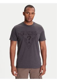 Guess T-Shirt 176639 Czarny Classic Fit. Kolor: szary. Materiał: bawełna #1