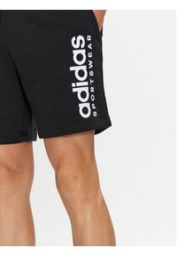 Adidas - adidas Szorty sportowe All SZN Fleece Graphic Shorts IC9792 Czarny Regular Fit. Kolor: czarny. Materiał: bawełna. Styl: sportowy #6