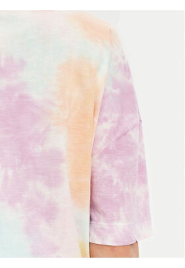 Guess T-Shirt E5GI00 K8G01 Kolorowy Oversize. Materiał: bawełna. Wzór: kolorowy