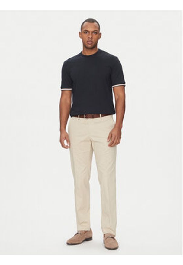 BOSS T-Shirt Thompson 04 50501097 Granatowy Regular Fit. Kolor: niebieski. Materiał: bawełna