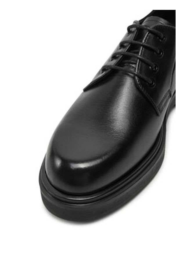 Calvin Klein Półbuty Lace Up - Lth HW0HW02278 Czarny. Kolor: czarny. Materiał: skóra