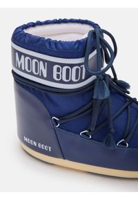 Śniegowce damskie Moon Boot ICON LOW NYLON. Kolor: niebieski. Materiał: nylon #3