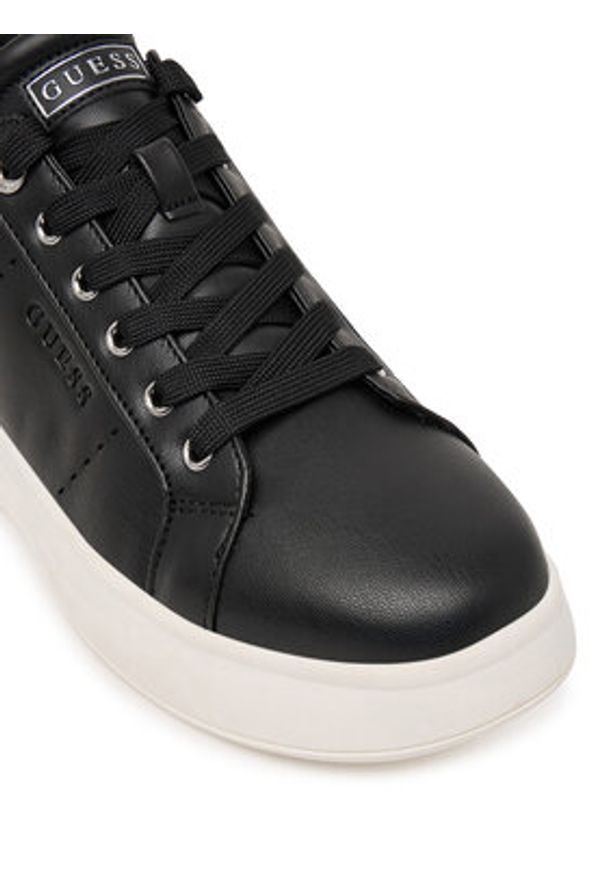 Guess Sneakersy FLPWES ELE12 Czarny. Kolor: czarny. Materiał: skóra