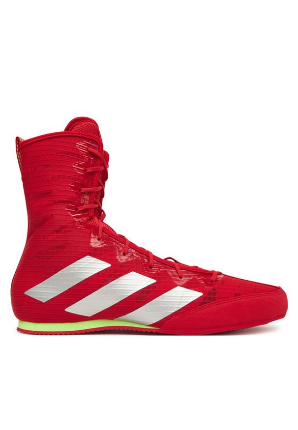 Adidas - adidas Buty bokserskie Box Hog 4 JP9846 Czerwony. Kolor: czerwony. Materiał: materiał