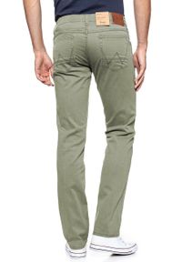 Wrangler - WRANGLER SPODNIE MĘSKIE GREENSBORO DUSTY OLIVE W15QBB65M. Materiał: materiał #6