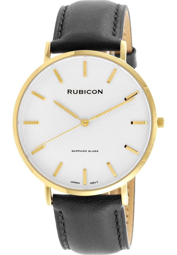 Zegarek Rubicon Zegarek męski Rubicon RBN197 czarny. Kolor: czarny