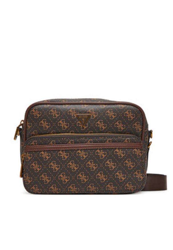 Guess Saszetka HMMILO P5422 Brązowy. Kolor: brązowy. Materiał: skóra