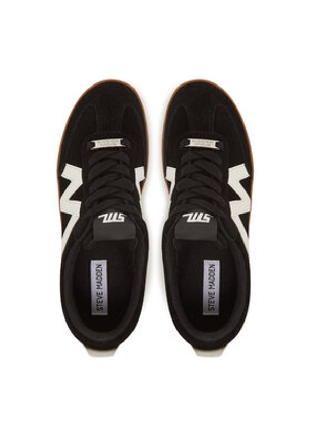 Steve Madden Sneakersy Degree SM11003179 Czarny. Kolor: czarny. Materiał: zamsz, skóra