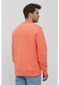 Levi's® - Levi's Bluza bawełniana męska kolor pomarańczowy z nadrukiem. Okazja: na spotkanie biznesowe, na co dzień. Kolor: pomarańczowy. Materiał: bawełna. Wzór: nadruk. Styl: casual, biznesowy #4