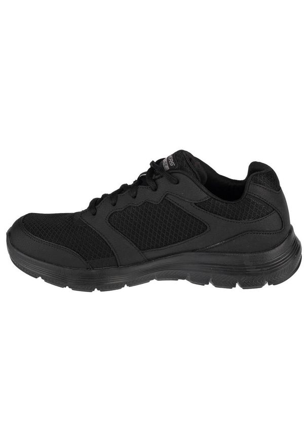 skechers - Buty do chodzenia męskie Skechers Flex Advantage 40. Zapięcie: sznurówki. Kolor: czarny. Materiał: materiał, syntetyk, tkanina. Szerokość cholewki: normalna. Sport: turystyka piesza
