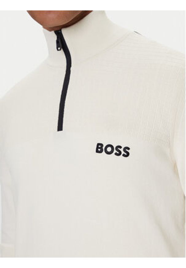 BOSS Sweter K_Hydro QZ-1 50541953 Biały Regular Fit. Kolor: biały. Materiał: bawełna