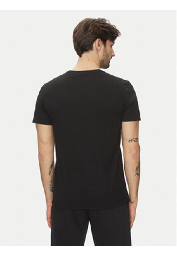 Lacoste Komplet 3 t-shirtów TH9010 Czarny Regular Fit. Kolor: czarny. Materiał: bawełna