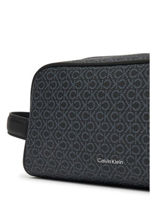 Calvin Klein Kosmetyczka Ck Must Mono Washbag/Dopp Kit LV04D1041G Czarny. Kolor: czarny. Materiał: skóra