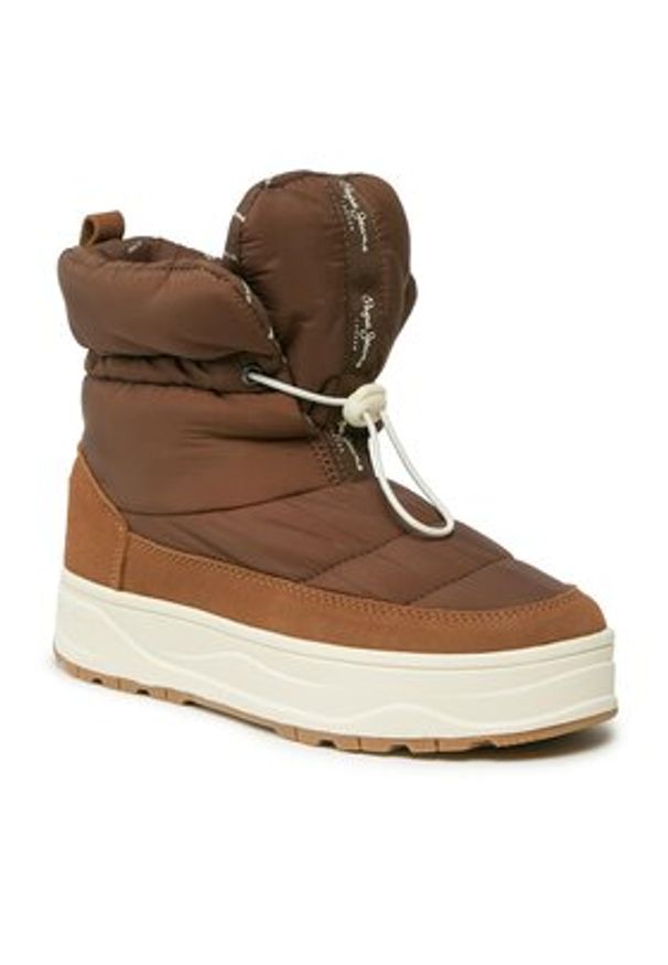 Pepe Jeans Śniegowce PLS31503 Brązowy. Kolor: brązowy. Materiał: materiał