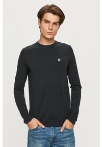 EA7 Emporio Armani - Longsleeve PJ03Z.8NPTL9. Okazja: na co dzień. Kolor: niebieski. Materiał: dzianina. Długość rękawa: długi rękaw. Styl: casual #1