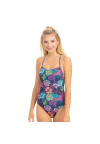 DOLFIN - Dolfin Revibe Sao Paulo Kostium Kąpielowy Z Wiązaniem Na Plecach – Rozmiar 26. Kolor: czerwony, różowy, wielokolorowy, zielony. Wzór: kwiaty, nadruk #1