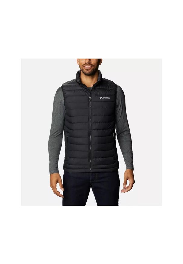 columbia - Kamizelka ocieplana męska Columbia Powder Lite II Vest. Kolor: czarny. Sport: turystyka piesza