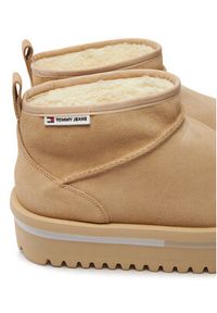 Tommy Jeans Śniegowce Tjw Suede Flatform Boot Wl EN0EN02599 Beżowy. Kolor: beżowy. Materiał: skóra, zamsz