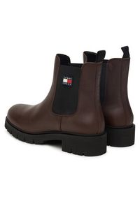 Tommy Jeans Sztyblety Tjw Chelsea Leather Boot EN0EN02825 Brązowy. Kolor: brązowy. Materiał: skóra #5