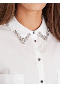 Morgan Koszula 252-CRISTO Biały Loose Fit. Kolor: biały. Materiał: bawełna #3