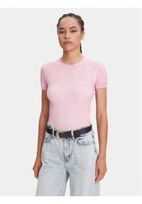 Miss Sixty T-Shirt 6S2SJ44500 Różowy Slim Fit. Kolor: różowy. Materiał: syntetyk