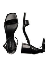 Nine West Sandały ERMINA FF-2308 Czarny. Kolor: czarny. Materiał: skóra #7