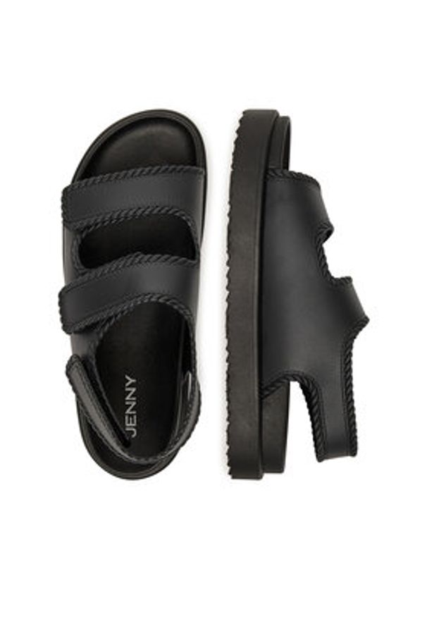 Jenny - JENNY Sandały CT0613-76 Czarny. Kolor: czarny. Materiał: syntetyk