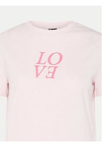 Pieces T-Shirt Skylar 17155376 Różowy Regular Fit. Kolor: różowy. Materiał: bawełna #3