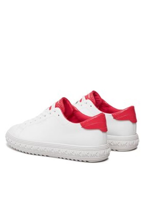 MICHAEL Michael Kors Sneakersy Grove Lace Up 43S3GVFS2L Biały. Kolor: biały. Materiał: skóra