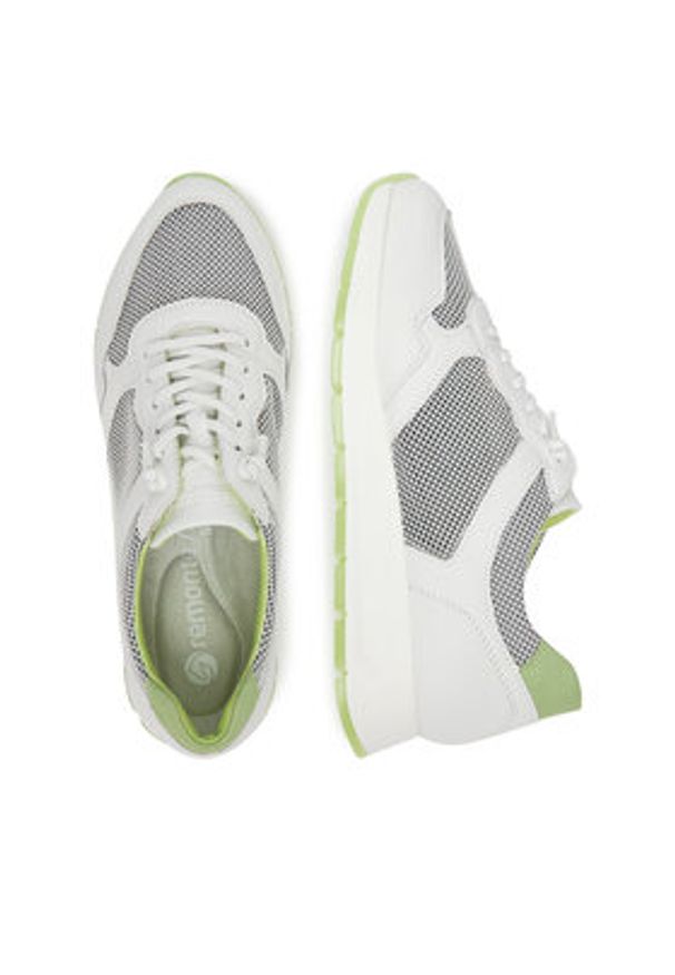 Remonte Sneakersy D2G03-80 Biały. Kolor: biały. Materiał: materiał