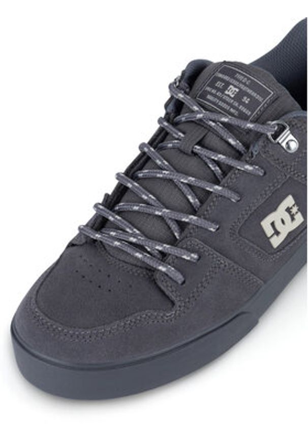 DC Shoes Sneakersy PURE WNT ADYS300151-XSSW Szary. Kolor: szary. Materiał: skóra, zamsz